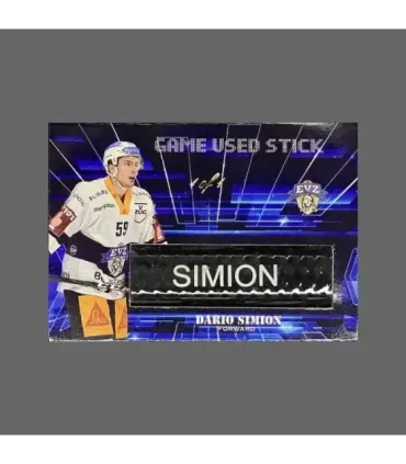 2022/23 AMPIR Game Used Stick #NLS11-3 Dario Simion (EV Zug) 1 of 1 | AMPIR Trading Cards