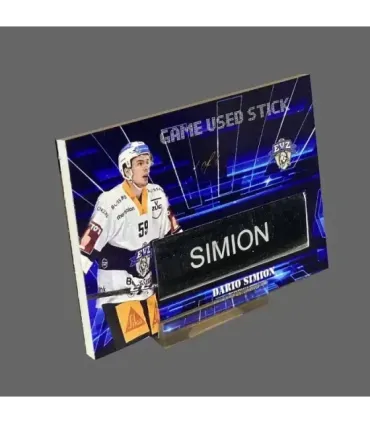 2022/23 AMPIR Game Used Stick #NLS11-3 Dario Simion (EV Zug) 1 of 1 | AMPIR Trading Cards