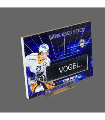 2022/23 AMPIR Game Used Stick #NLS12-3 Remi Vogel (EV Zug) 1 of 1 | AMPIR Trading Cards