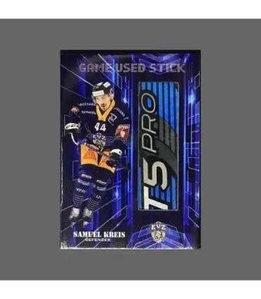 2022/23 AMPIR Game Used Stick #NLS13-1 Samuel Kreis (EV Zug)  | AMPIR Trading Cards