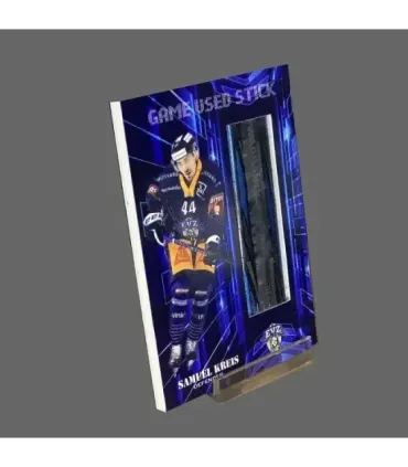 2022/23 AMPIR Game Used Stick #NLS13-2 Samuel Kreis (EV Zug)  | AMPIR Trading Cards