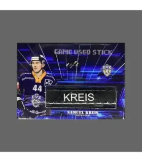 2022/23 AMPIR Game Used Stick #NLS13-3 Samuel Kreis (EV Zug) 1 of 1 | AMPIR Trading Cards