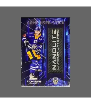 2022/23 AMPIR Game Used Stick #NLS14-1 Nico Gross (EV Zug)  | AMPIR Trading Cards