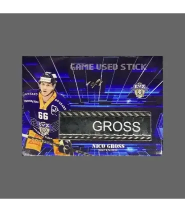 2022/23 AMPIR Game Used Stick #NLS14-3 Nico Gross (EV Zug) 1 of 1 | AMPIR Trading Cards