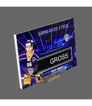 2022/23 AMPIR Game Used Stick #NLS14-3 Nico Gross (EV Zug) 1 of 1 | AMPIR Trading Cards
