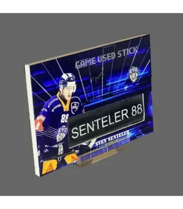 2022/23 AMPIR Game Used Stick #NLS15-3 Sven Senteler (EV Zug) 1 of 1 | AMPIR Trading Cards