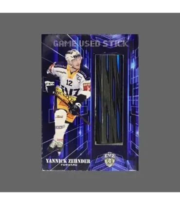 2022/23 AMPIR Game Used Stick #NLS16-2 Yannick Zehnder (EV Zug)  | AMPIR Trading Cards