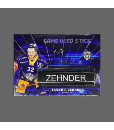 2022/23 AMPIR Game Used Stick #NLS16-3 Yannick Zehnder (EV Zug) 1 of 1 | AMPIR Trading Cards