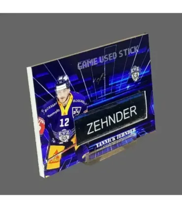2022/23 AMPIR Game Used Stick #NLS16-3 Yannick Zehnder (EV Zug) 1 of 1 | AMPIR Trading Cards