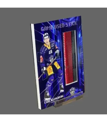 2022/23 AMPIR Game Used Stick #NLS18-2 Carl Klingberg (EV Zug)  | AMPIR Trading Cards