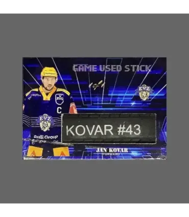 2022/23 AMPIR Game Used Stick #NLS19-3 Jan Kovar (EV Zug) 1 of 1 | AMPIR Trading Cards