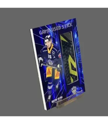 2022/23 AMPIR Game Used Stick #NLS21-1 Reto Suri (EV Zug)  | AMPIR Trading Cards