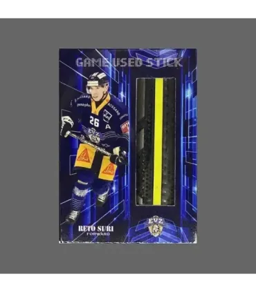 2022/23 AMPIR Game Used Stick #NLS21-2 Reto Suri (EV Zug)  | AMPIR Trading Cards