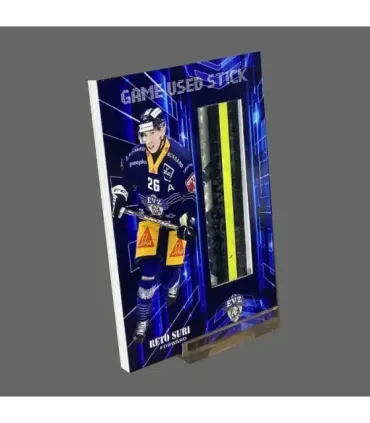 2022/23 AMPIR Game Used Stick #NLS21-2 Reto Suri (EV Zug)  | AMPIR Trading Cards