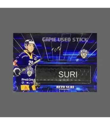 2022/23 AMPIR Game Used Stick #NLS21-3 Reto Suri (EV Zug) 1 of 1 | AMPIR Trading Cards