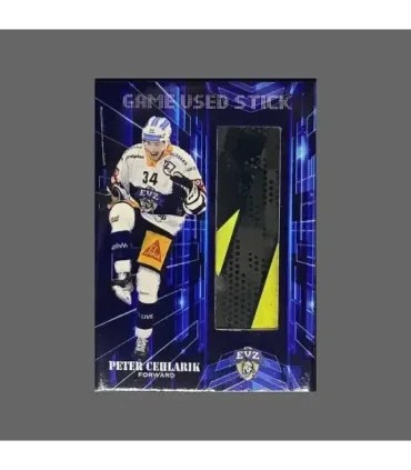 2022/23 AMPIR Game Used Stick #NLS22-1 Peter Cehlarik (EV Zug)  | AMPIR Trading Cards