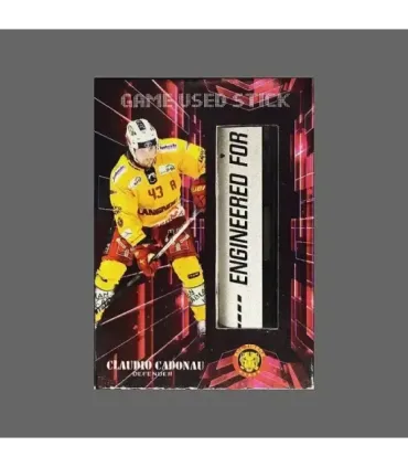 2022/23 AMPIR Game Used Stick #NLS24-2 Claudio Cadonau (SCL Tigers)  | AMPIR Trading Cards