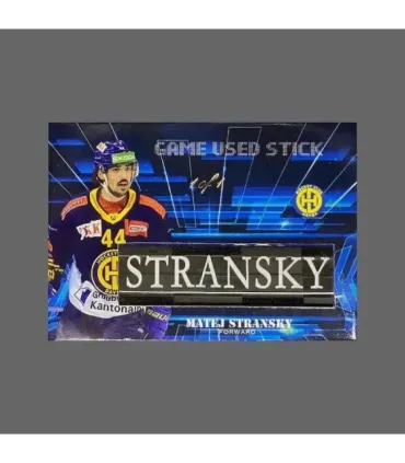 2022/23 AMPIR Game Used Stick #NLS25-3 Matej Stransky (HC Davos) 1 of 1 | AMPIR Trading Cards