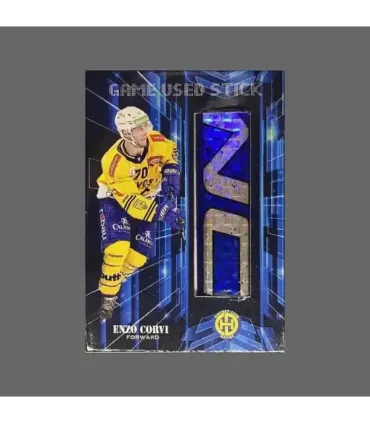 2022/23 AMPIR Game Used Stick #NLS26-2 Enzo Corvi (HC Davos)  | AMPIR Trading Cards