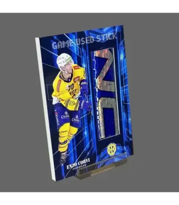2022/23 AMPIR Game Used Stick #NLS26-2 Enzo Corvi (HC Davos)  | AMPIR Trading Cards