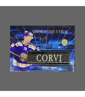 2022/23 AMPIR Game Used Stick #NLS26-3 Enzo Corvi (HC Davos) 1 of 1 | AMPIR Trading Cards