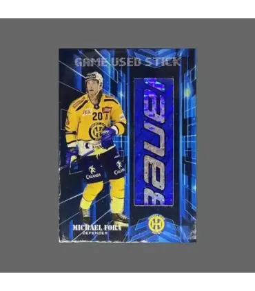 2022/23 AMPIR Game Used Stick #NLS27-1 Michael Fora (HC Davos)  | AMPIR Trading Cards