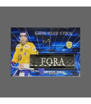 2022/23 AMPIR Game Used Stick #NLS27-3 Michael Fora (HC Davos) 1 of 1 | AMPIR Trading Cards